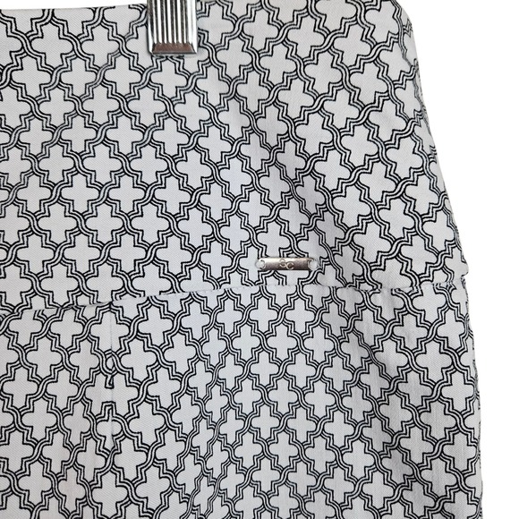 S.C. & CO. Womens XL Skirt Skort White Black Geometric Print - Picture 3 of 6